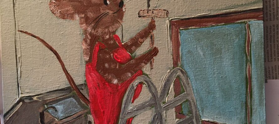 #32 Paintings by Helena-Reet Ennet: “His Highness Mouse the First” (series – painting nr.14), March 2021