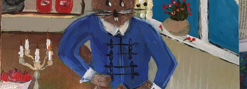 #31 Paintings by Helena-Reet Ennet: “His Highness Mouse the First” (series – painting nr.13), March 2021