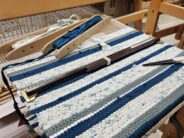 Handmade RAG RUG (kangastelgedel kootud kaltsuvaip) #21
