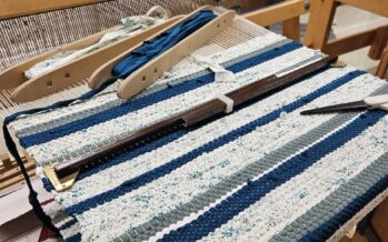 Handmade RAG RUG (kangastelgedel kootud kaltsuvaip) #21