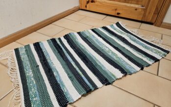 Handmade RAG RUG (kangastelgedel kootud kaltsuvaip) #20