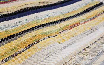 Handmade RAG RUG (kangastelgedel kootud kaltsuvaip) #22